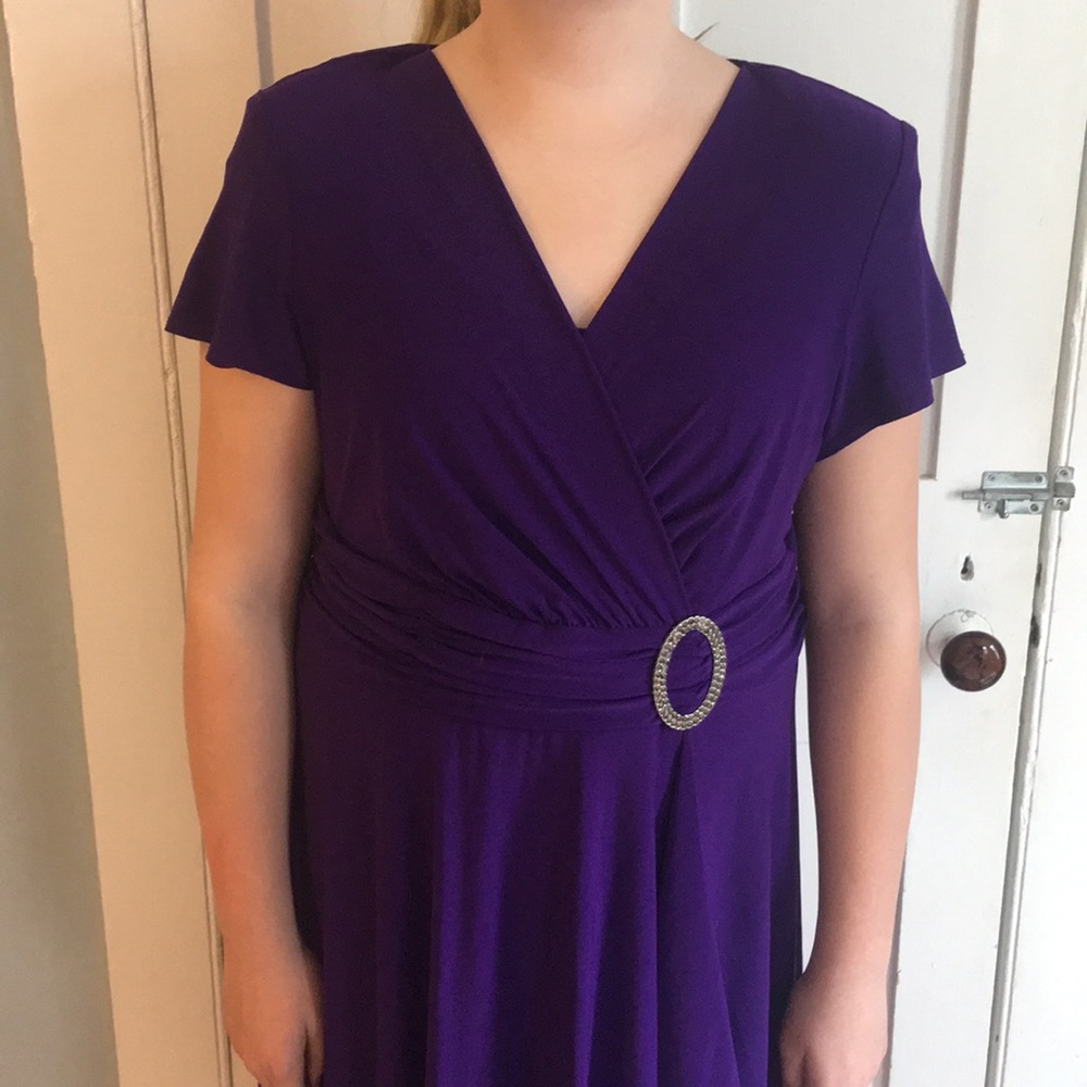 Purple party dress